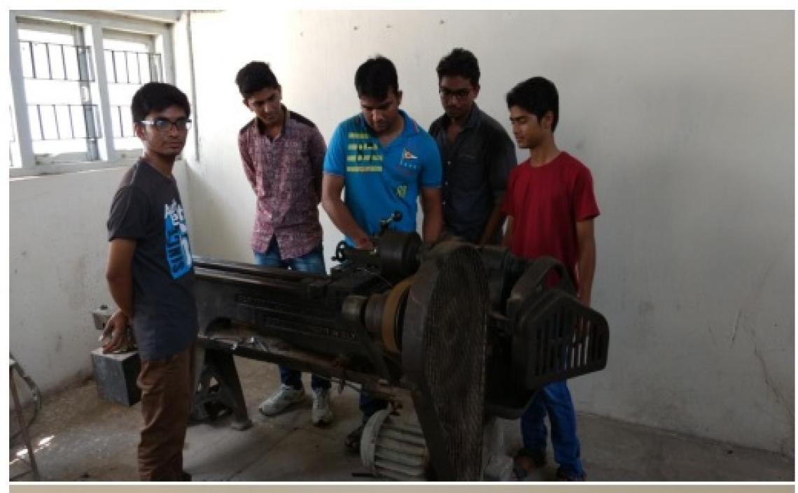 MAINTANANCE OF “OLD LATHE MACHINE AND DIESEL ENGINE” BY  MECHWAYS STUDENT COUNSIL TEAM 
